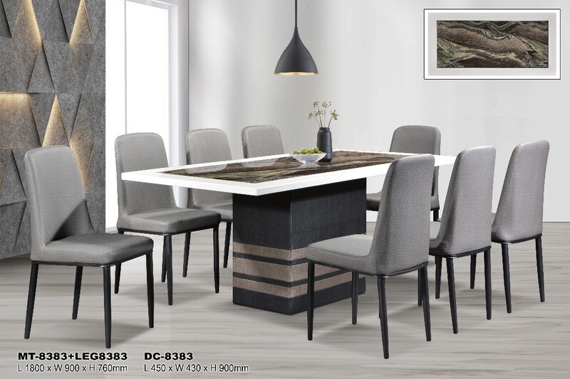 1+8 Marble Dining Set
