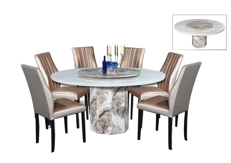 1+6 Marble Dining Set 1+6 Marble Dining Set