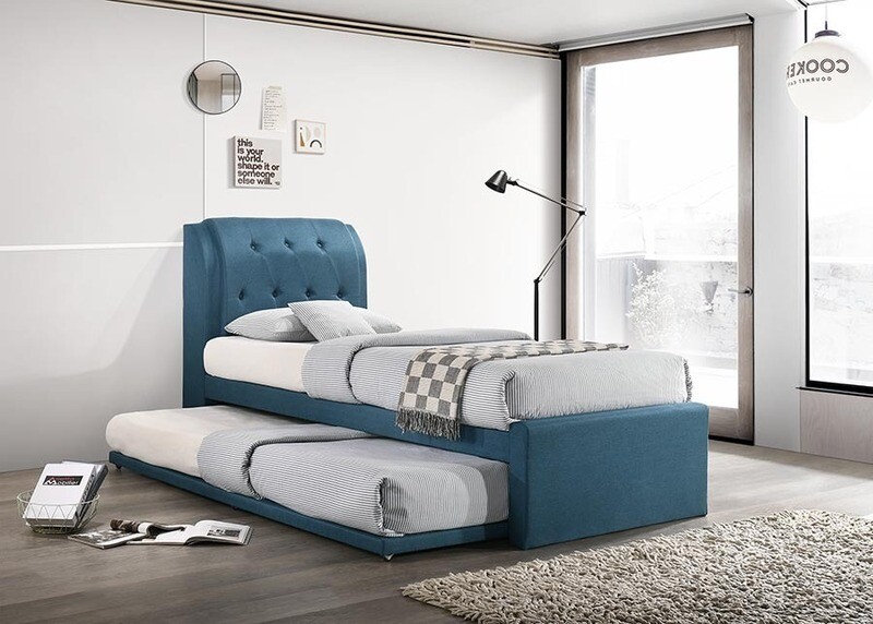 3ft Single Size Pull Out Bed Frame (Blue) 3ft Single Size Pull Out Bed Frame (Blue)