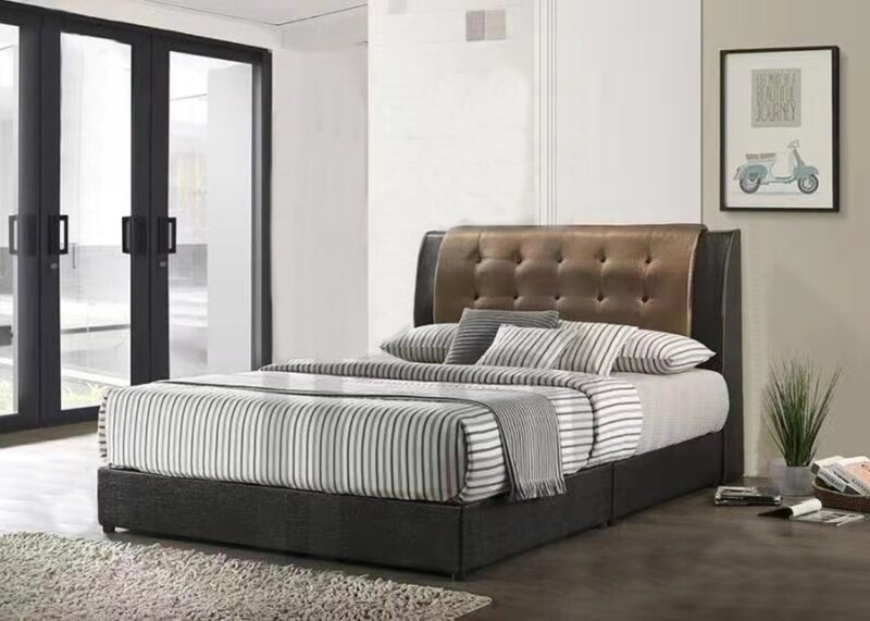 5ft Queen Size Bed Frame (Brown) 5ft Queen Size Bed Frame (Brown)