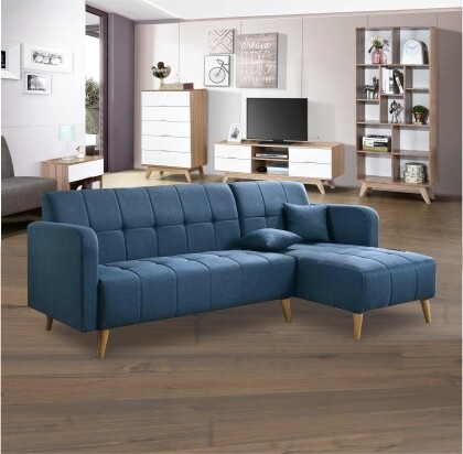 L-Shape Sofa (Blue)