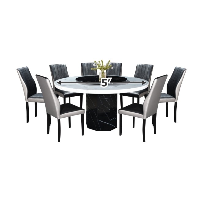 1+8 Marble Dining Set 1+8 Marble Dining Set