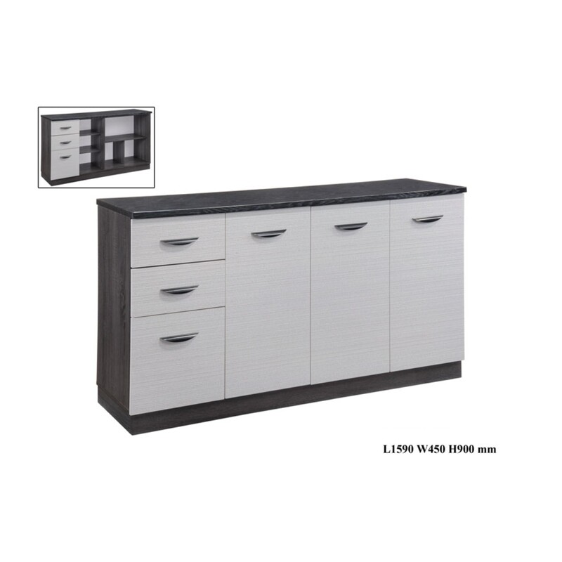 5.5 Low Kitchen Wall Cabinet with Drawers 5.5 Low Kitchen Wall Cabinet with Drawers