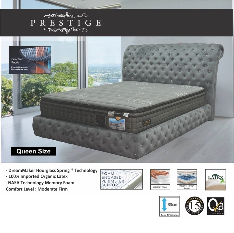 PRESTIGE | 13 inch Latex Spring Mattress - Queen size PRESTIGE | 13 inch Latex Spring Mattress - Queen size