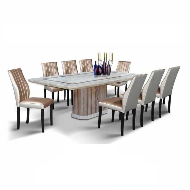 Classy Marble Dining Set 1+8