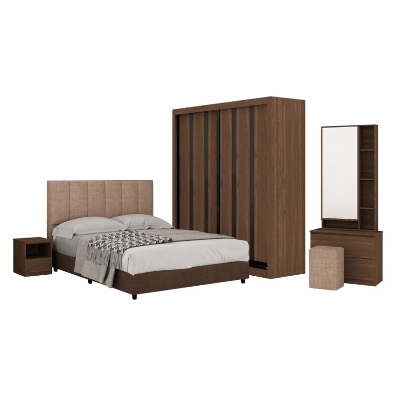Bedroom Set with 5' wardrobe and queen size divan Bedroom Set with 5' wardrobe and queen size divan