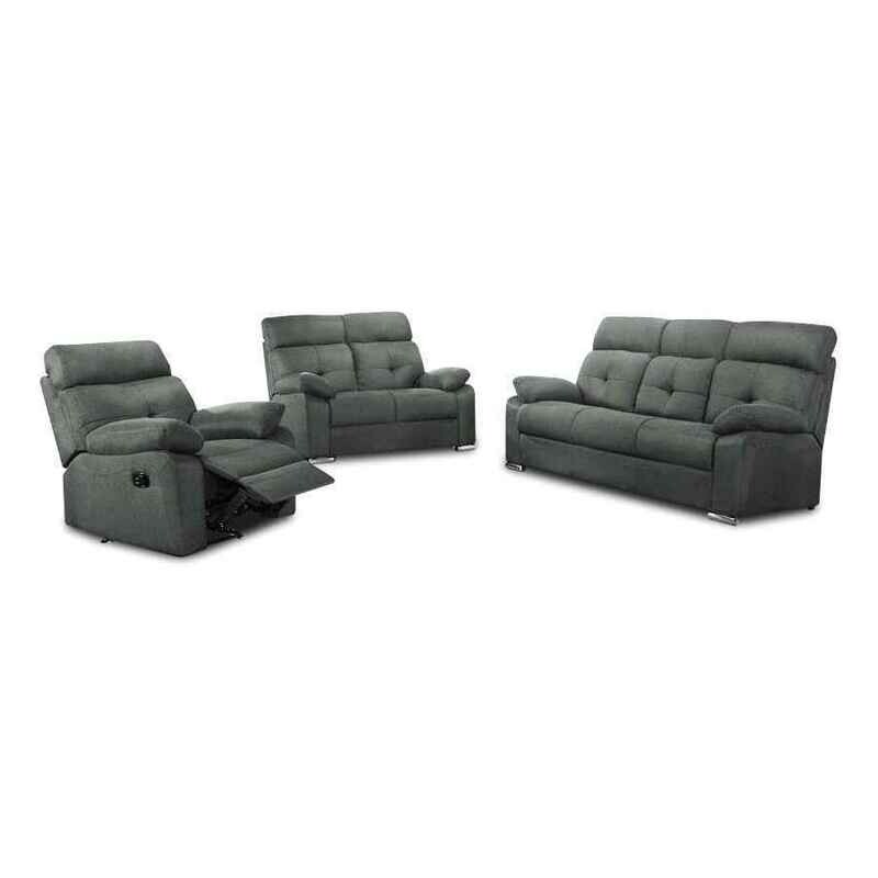 1 Recliner + 2 + 3 Seater Fabric Sofa Set 1 Recliner + 2 + 3 Seater Fabric Sofa Set