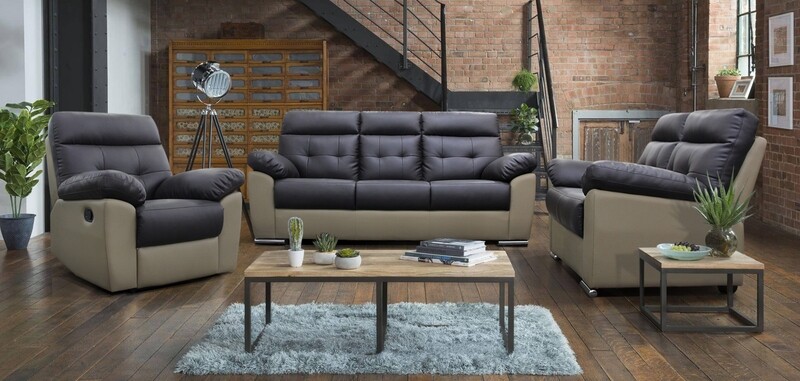 Recliner and 2+3 Seater PU Sofa Set Recliner and 2+3 Seater PU Sofa Set