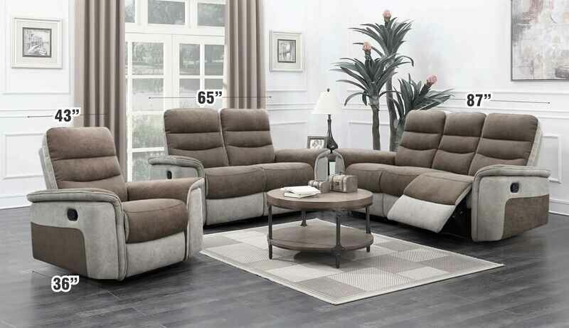 Recliner and 2+3 Seater Fabric Sofa Set Recliner and 2+3 Seater Fabric Sofa Set
