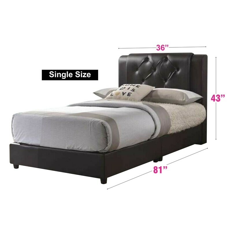 PU Bedframe (without mattress) - Single Size