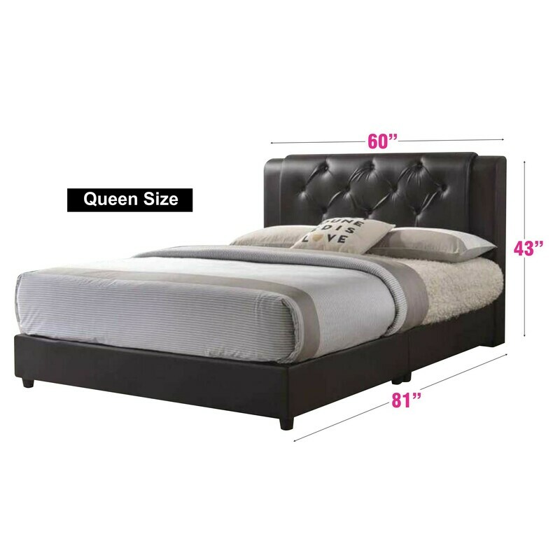PU Bedframe (without mattress) - Queen Size
