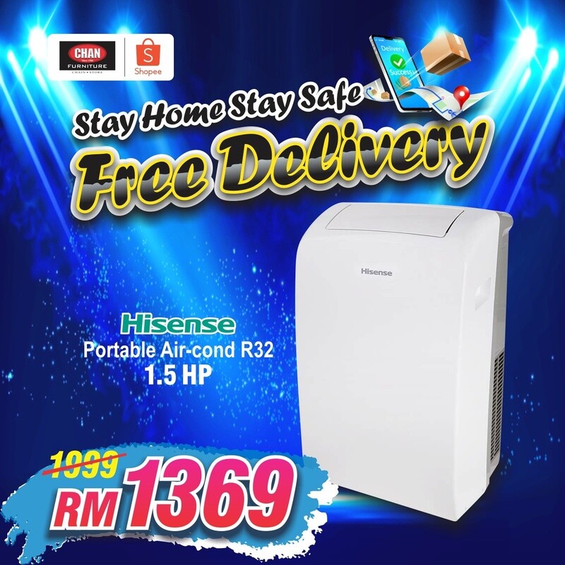 HISENSE | R32 1.5HP Portable Air Cond HISENSE | R32 1.5HP Portable Air Cond