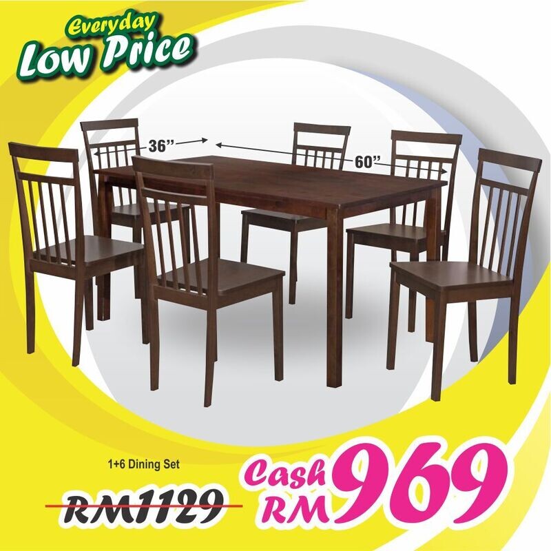 1+6 Wooden Dining Table 1+6 Wooden Dining Table