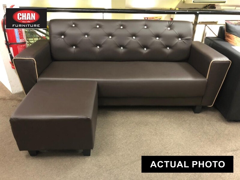 3 Seater L-shape Sofa with Stool