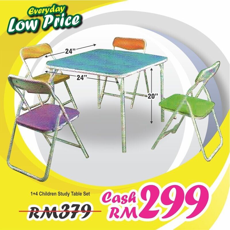 1+4 Children Study Table Set 1+4 Children Study Table Set