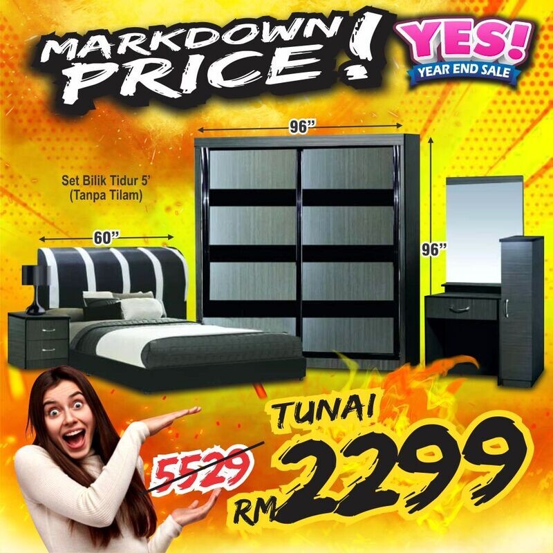 Bedroom Set (8 ft x 8 ft Sliding Wardrobe + Queen size Bed frame + Dressing Table + Stool) Bedroom Set (8 ft x 8 ft Sliding Wardrobe + Queen size Bed frame + Dressing Table + Stool)