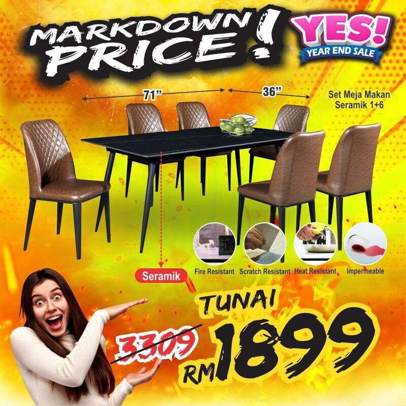 1+6 Ceramic Dining Set 1+6 Ceramic Dining Set
