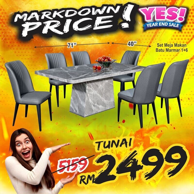 1+8 Marble Dining Set 1+8 Marble Dining Set