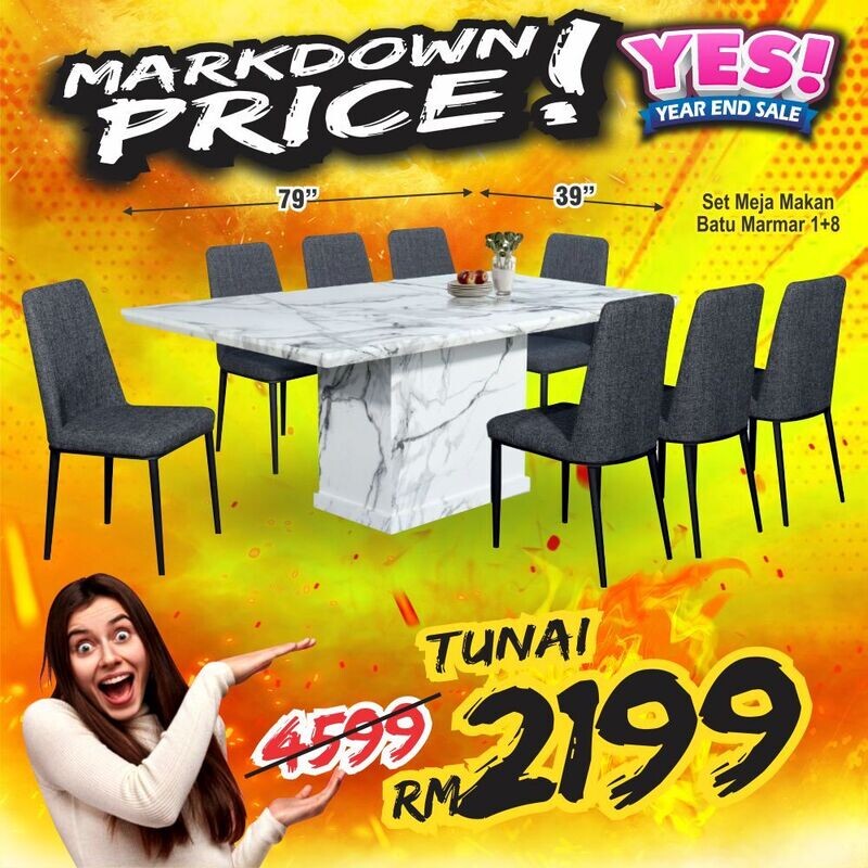 1+8 Marble Dining Set 1+8 Marble Dining Set