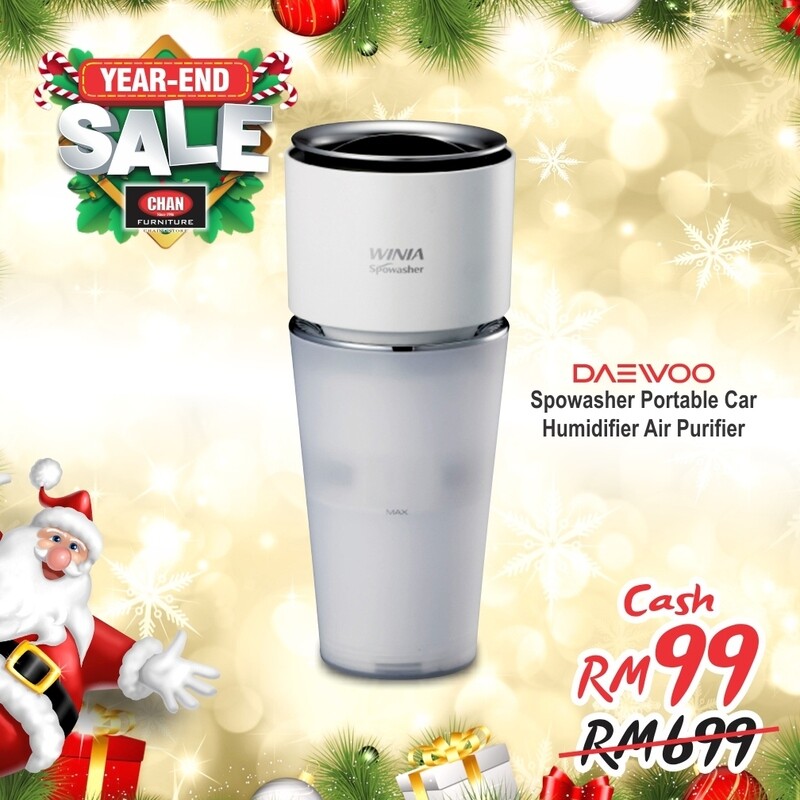 DAEWOO | Spowasher Portable Car Humidifier Air Purifier - Moisture Filter DAEWOO | Spowasher Portable Car Humidifier Air Purifier - Moisture Filter