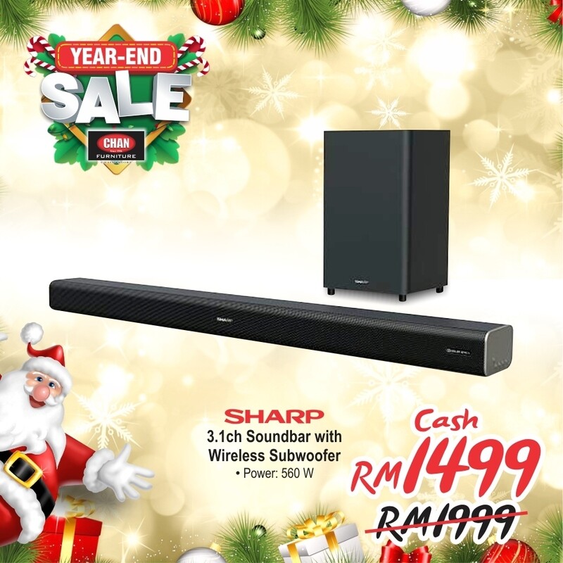 SHARP | Dolby ATMOS Sound Bar with Wireless Subwoofer
