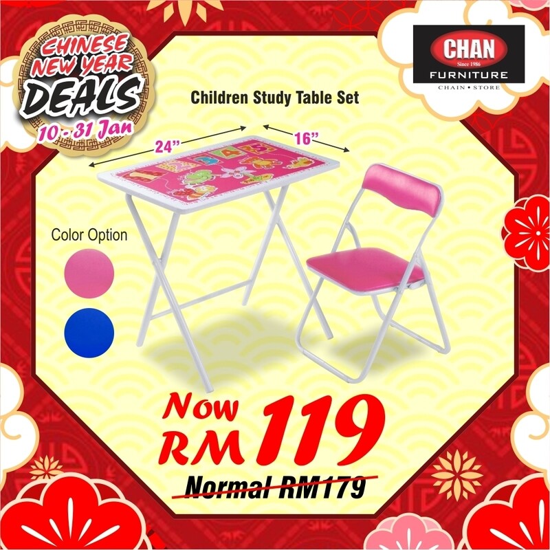 Children Foldable Study Table & Chair