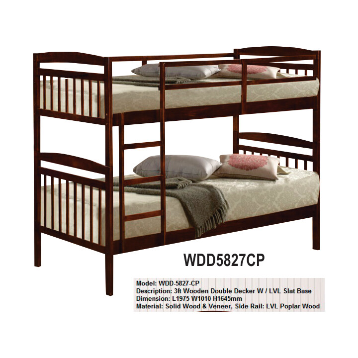 3' Wooden Double Decker Bed (without mattress)