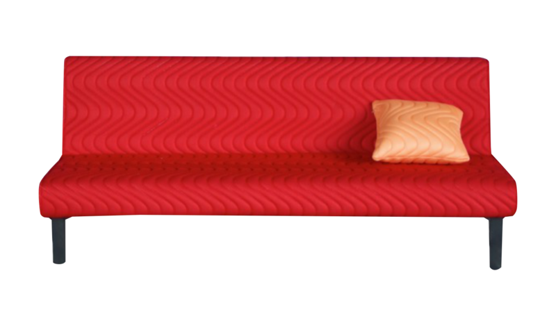 Modern Sofa Bed with free cushion - Red Modern Sofa Bed with free cushion - Red