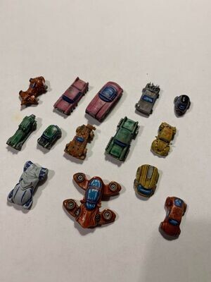 6-8mm Sci Fi Cars with flight stands