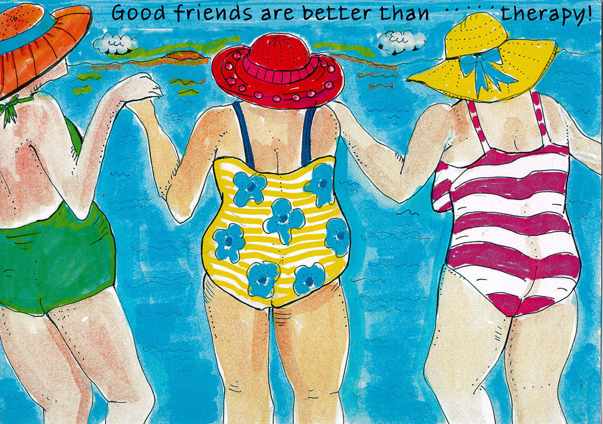 Good friends are better than therapy