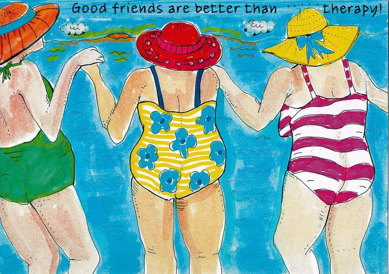 Good friends are better than therapy