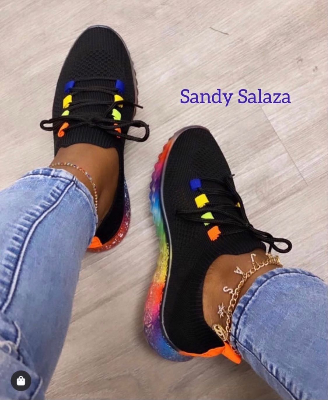 Rainbow Sole Sneakers