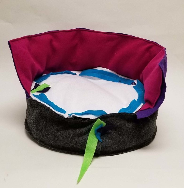 ROUND PURPLE AND PINK
