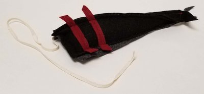 BLACK AND RED CATNIP TOY