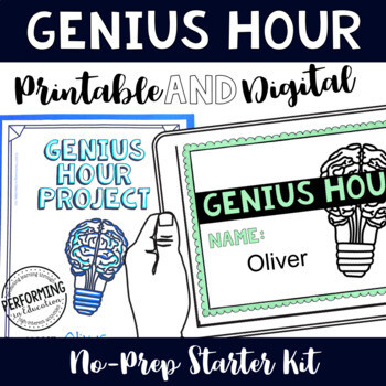Genius Hour Printable AND Digital for Google Classroom Starter Kit 4th 5th 6th