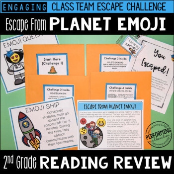 2nd Grade Reading Review Game | ELA Test Prep Game Escape Room