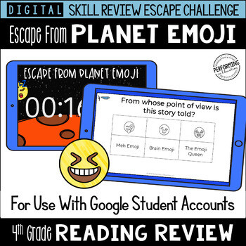 4th Grade Reading Review Game | Digital Escape Room | Google Distance Learning