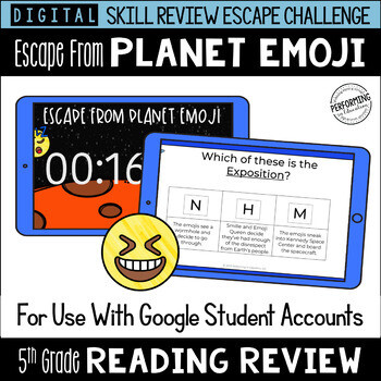 5th Grade Reading Review Game | Digital Escape Room | Google Distance Learning