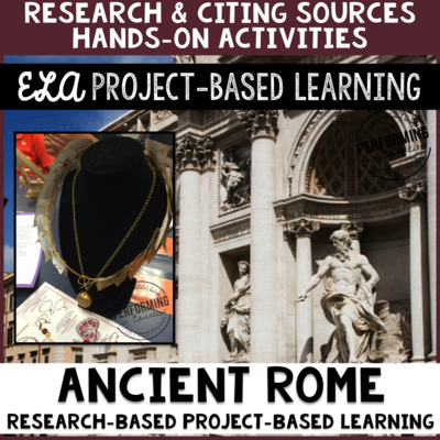 Grades 4-6: Ancient Rome Inquiry Project With Lapbook and Research Report