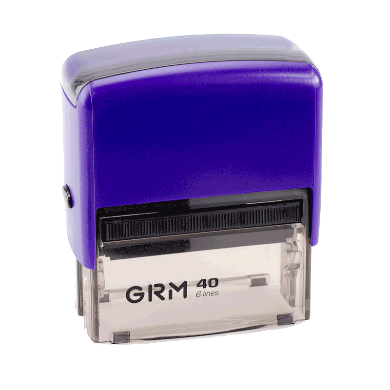 Штамп автоматический GRM 40 Office, 59x23 мм, фиолетовый