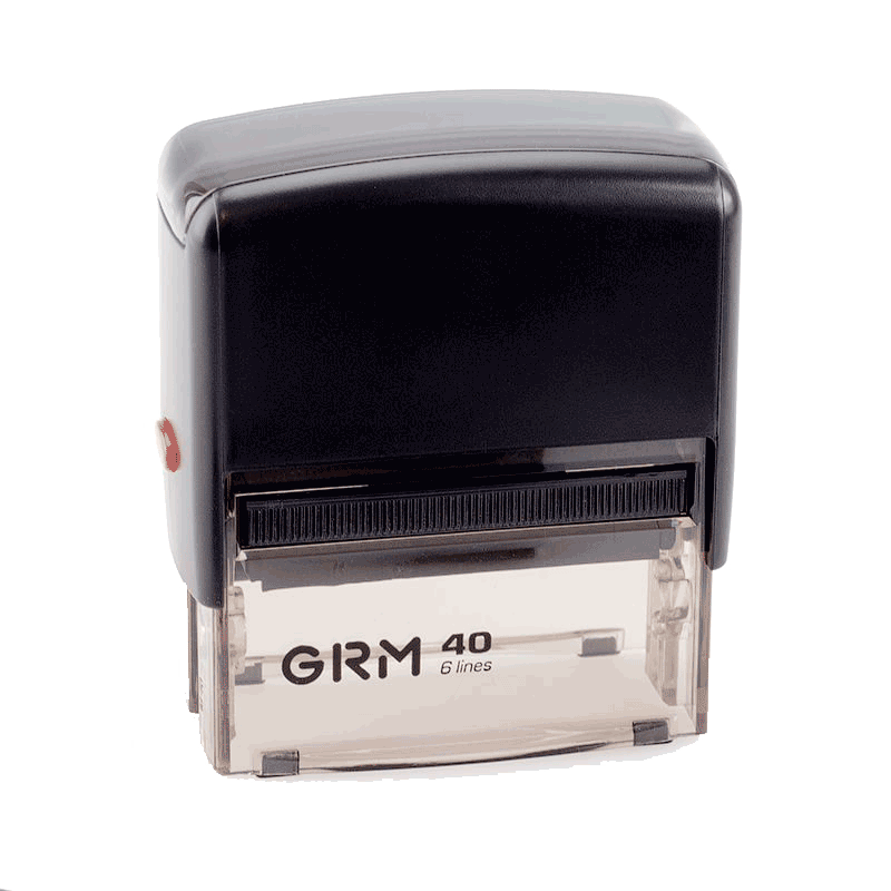 Штамп автоматический GRM 40 Office, 59х23 мм, черный