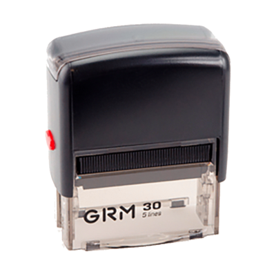 Штамп автоматический GRM 30 Office, 47х18 мм, черный