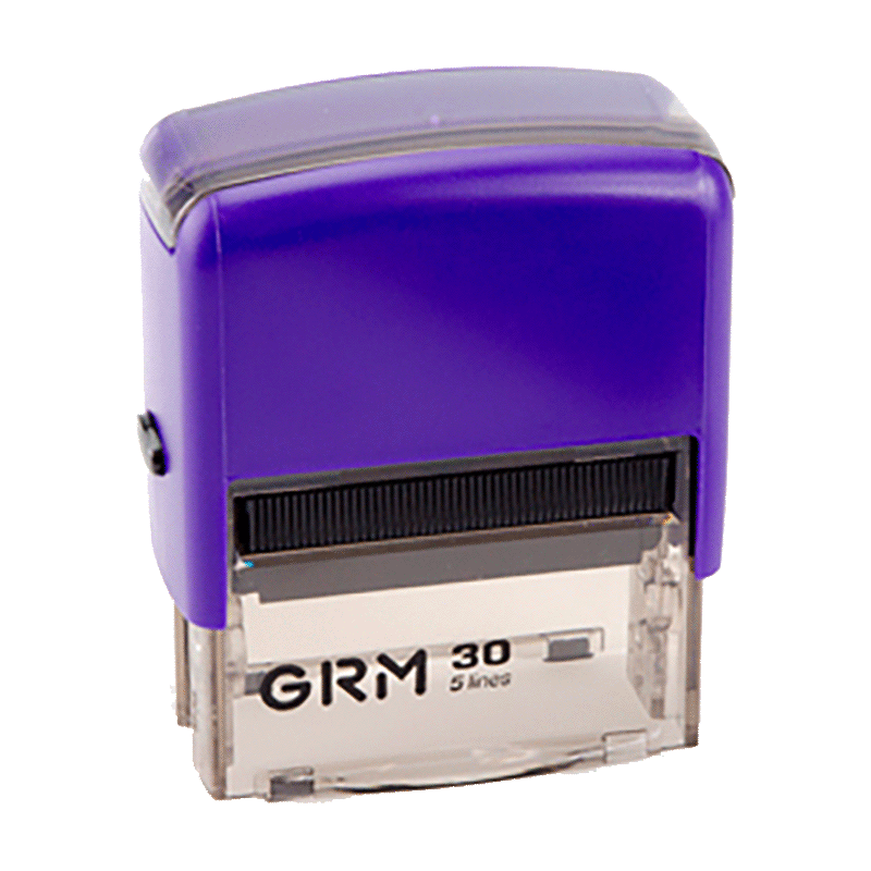 Штамп автоматический GRM 30 Office, 47х18 мм, фиолетовый