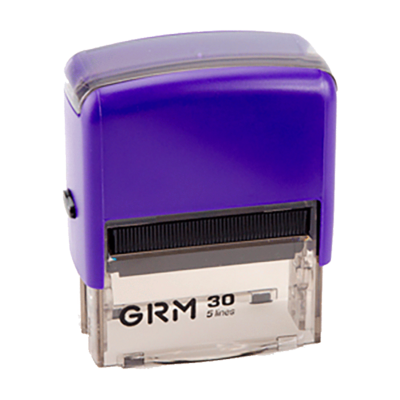 Штамп автоматический GRM 30 Office, 47х18 мм, фиолетовый