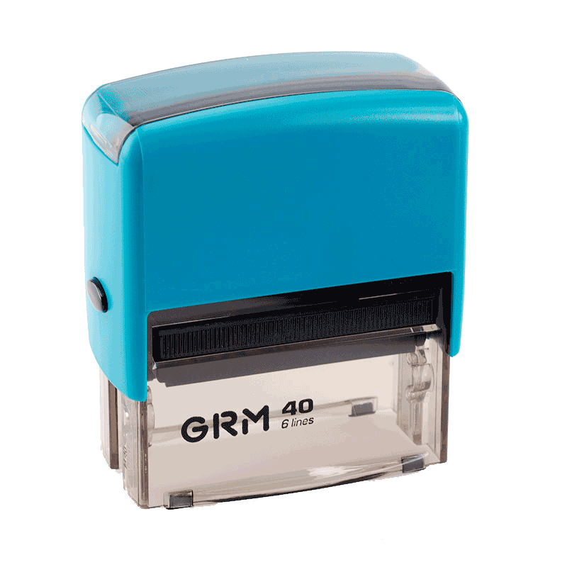 Штамп автоматический GRM 40 Office, 59x23 мм, синий