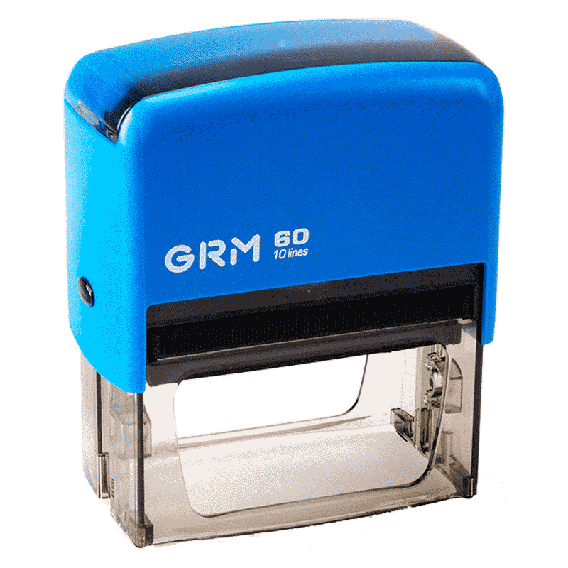 Штамп автоматический GRM 60 Office, 76х37 мм, синий