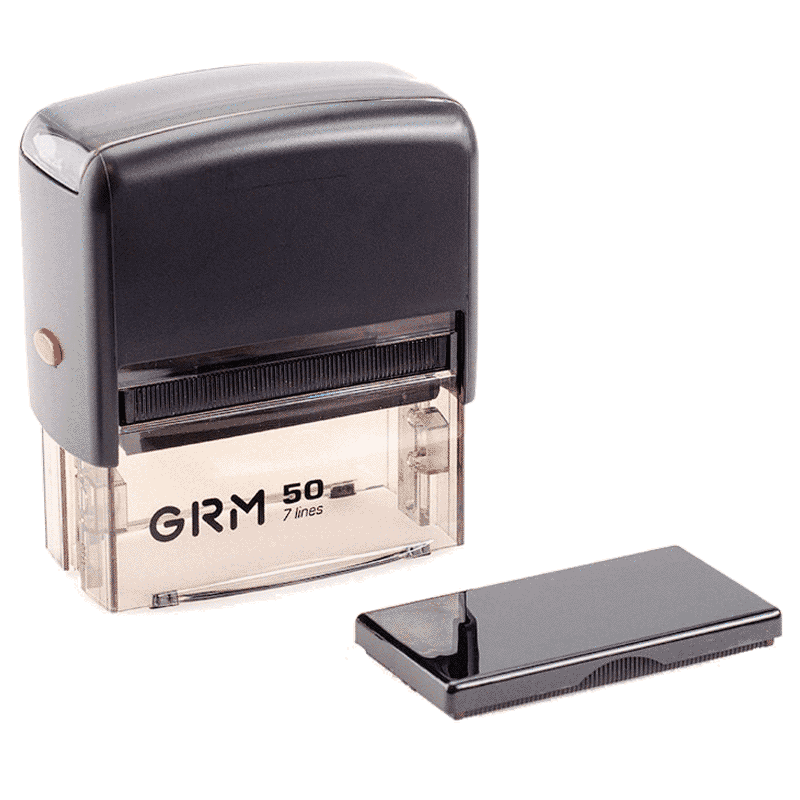 Штамп автоматический GRM 50 Office, 69x30 мм, черный