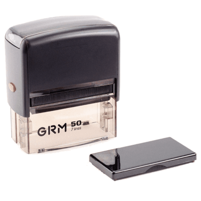 Штамп автоматический GRM 50 Office, 69x30 мм, черный