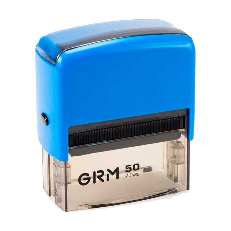 Штамп автоматический GRM 50 Office, 69x30 мм, синий