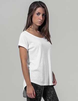 Damen Shirt Long Slub Tee